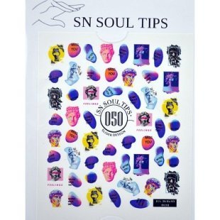 Слайдер-дизайн для ногтей SN SOUL TIPS 50