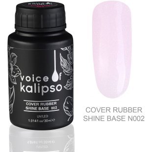 Voice of Kalipso Cover Rubber Shine Base 002 - Камуфлирующая каучуковая база с шиммером 002, 30 мл