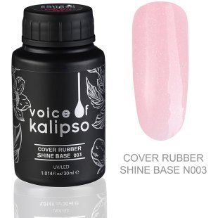 Voice of Kalipso Cover Rubber Shine Base 003 - Камуфлирующая каучуковая база с шиммером 003, 30 мл