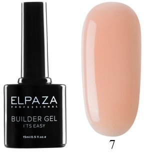 ELPAZA Гель для наращивания ногтей Builder Gel Its Easy 07, 15 мл