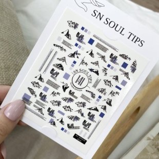 Слайдер-дизайн для ногтей SN SOUL TIPS 141