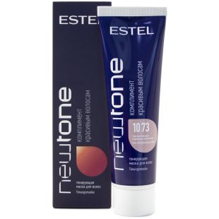 Тонирующая маска для волос NEWTONE ESTEL 10/73 Светлый блондин коричнево-золотистый 60 мл.