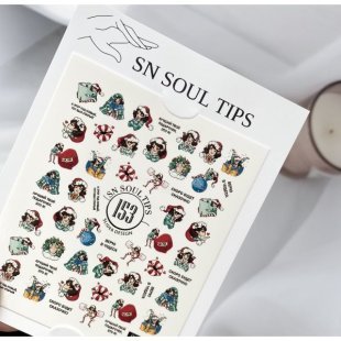 Слайдер-дизайн для ногтей SN SOUL TIPS 153