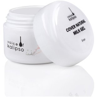 Voice of Kalipso Cover Natural Milk Gel - Гель для наращивания ногтей натуральный молочный, 5 мл