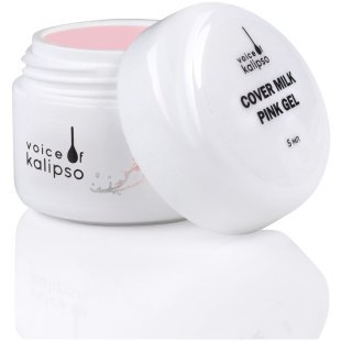 Voice of Kalipso Cover Milk Pink Gel - Гель для наращивания ногтей молочный розовый, 5 мл