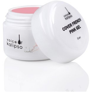 Voice of Kalipso Cover French Pink Gel - Гель для наращивания французский розовый, 5 мл