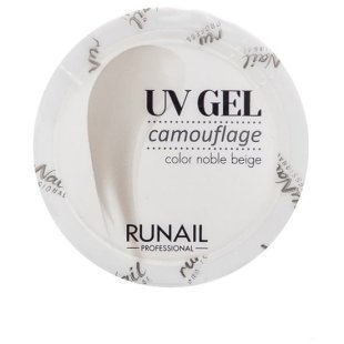 Камуфлирующий УФ-гель (цвет: Благородный бежевый, Noble beige), 15 RuNail (3446)