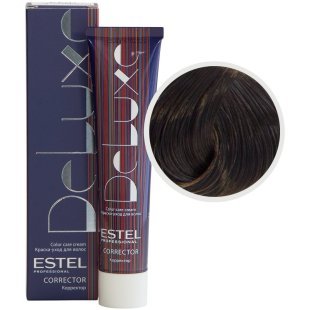 0/77  Краска-уход для волос ESTEL De Luxe Correct Коричневый