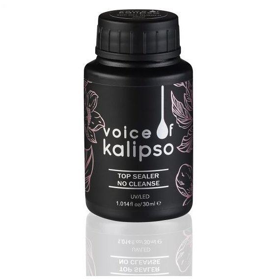 Voice of Kalipso Top Sealer No Cleanse Верхнее покрытие для гель-лака без липкого слоя, 30 мл