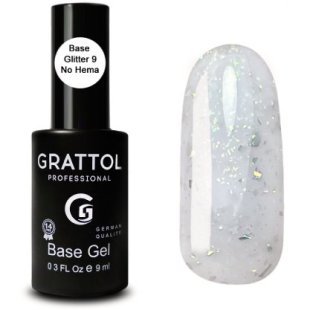 Grattol Rubber Base Glitter 9 Marble