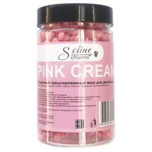 Воск "Soline Charms" пленочный в гранулах - розовый крем (банка) 200 гр