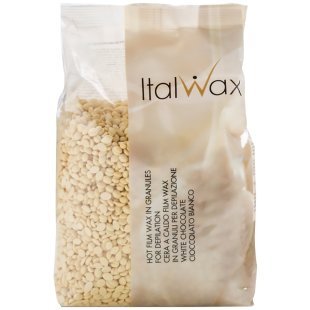 Воск горячий (пленочный)  ITALWAX Белый шоколад гранулы 1000гр (в пакете)