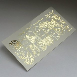 Слайдер Дизайн Lucky Rose Foil gold-5