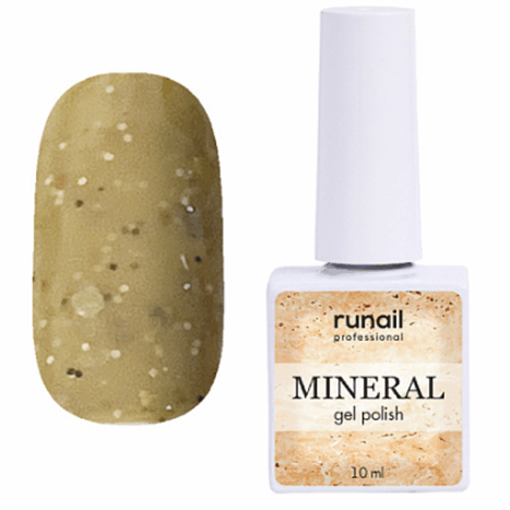 RuNail Гель-лак с миксом частиц MINERAL, 10мл №7279
