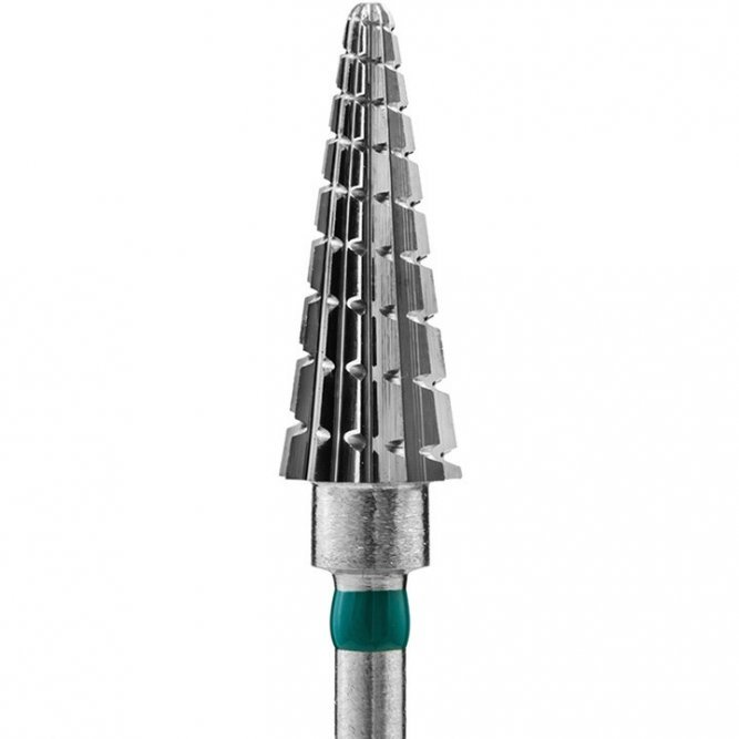 Фреза твердосплавная Кристалл ТАЙФУН Хильда Конус зеленый d6,0мм