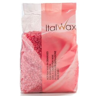 Воск горячий (пленочный)  ITALWAX Роза гранулы 500гр (в пакете)