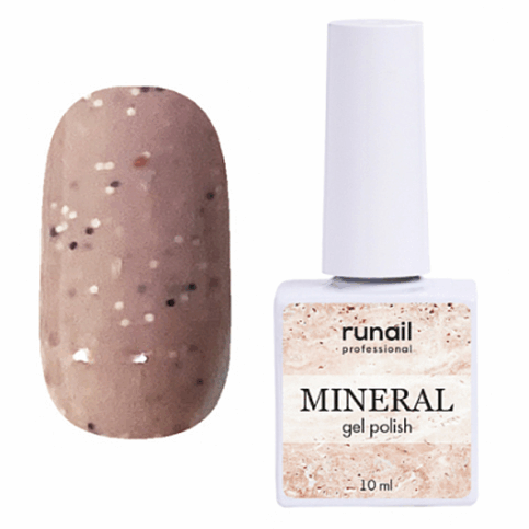 RuNail Гель-лак с миксом частиц MINERAL, 10мл №7282