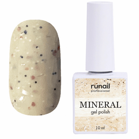 RuNail Гель-лак с миксом частиц MINERAL, 10мл №7284