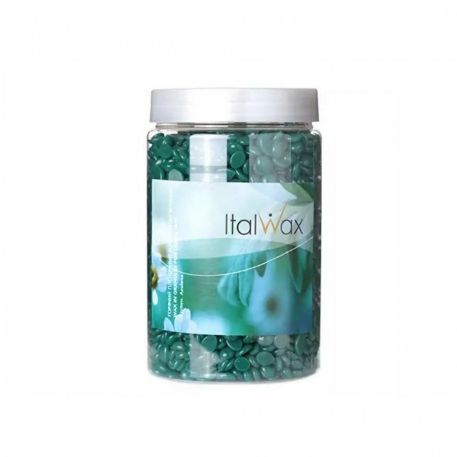 Воск горячий (пленочный) азулен ITALWAX 500 гр