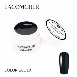 Гель-краска Lacomchir черная №10