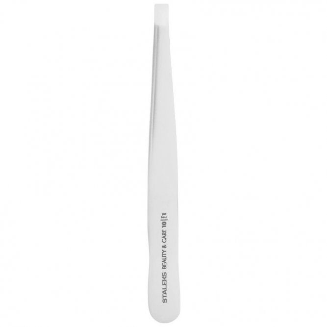 STALEKS Пинцет для бровей BEAUTY &amp;amp; CARE 10 TYPE 1 (широкие прямые кромки)