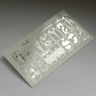 Слайдер Дизайн Lucky Rose Foil silver-9