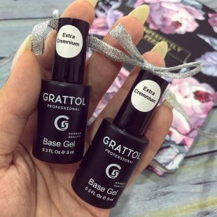 Каучуковая база для гель-лака Grattol Extra Cremnium 9 мл