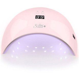 Лампа для маникюра SUN 09X Plus UV/LED 36Вт с дисплеем, Розовая