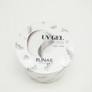 RuNail Однофазный УФ-гель (цвет: Белый), 15 г 0068